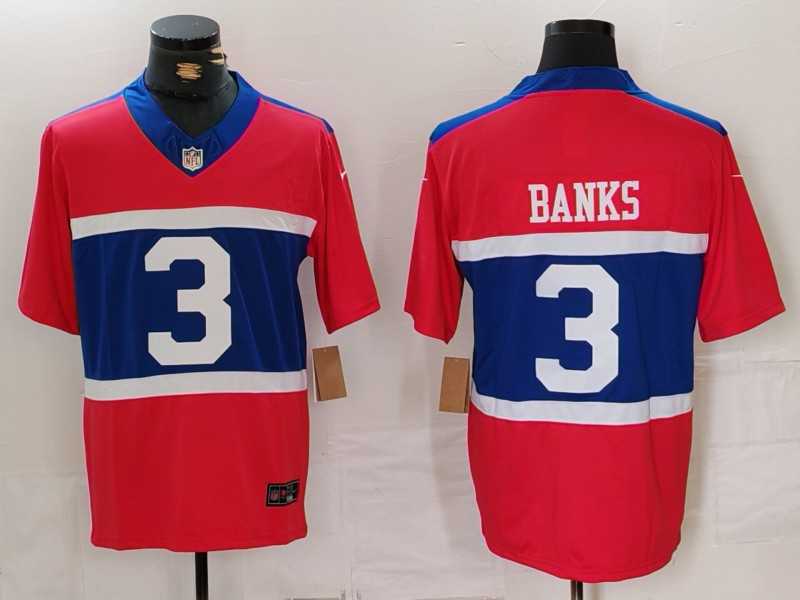 Men's New York Giants #3 Deonte Banks Century Red Alternate Vapor FUSE Limited Stitched Jersey,We sell and wholesale Men's New York Giants #3 Deonte Banks Century Red Alternate Vapor FUSE Limited Stitched Jersey on line form chian!